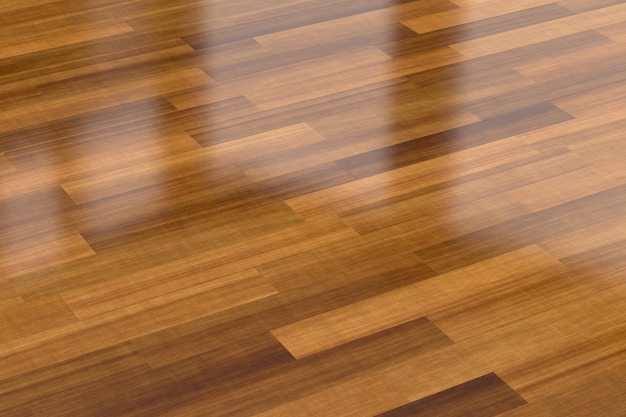 Close-up view of dark wood parquet floor